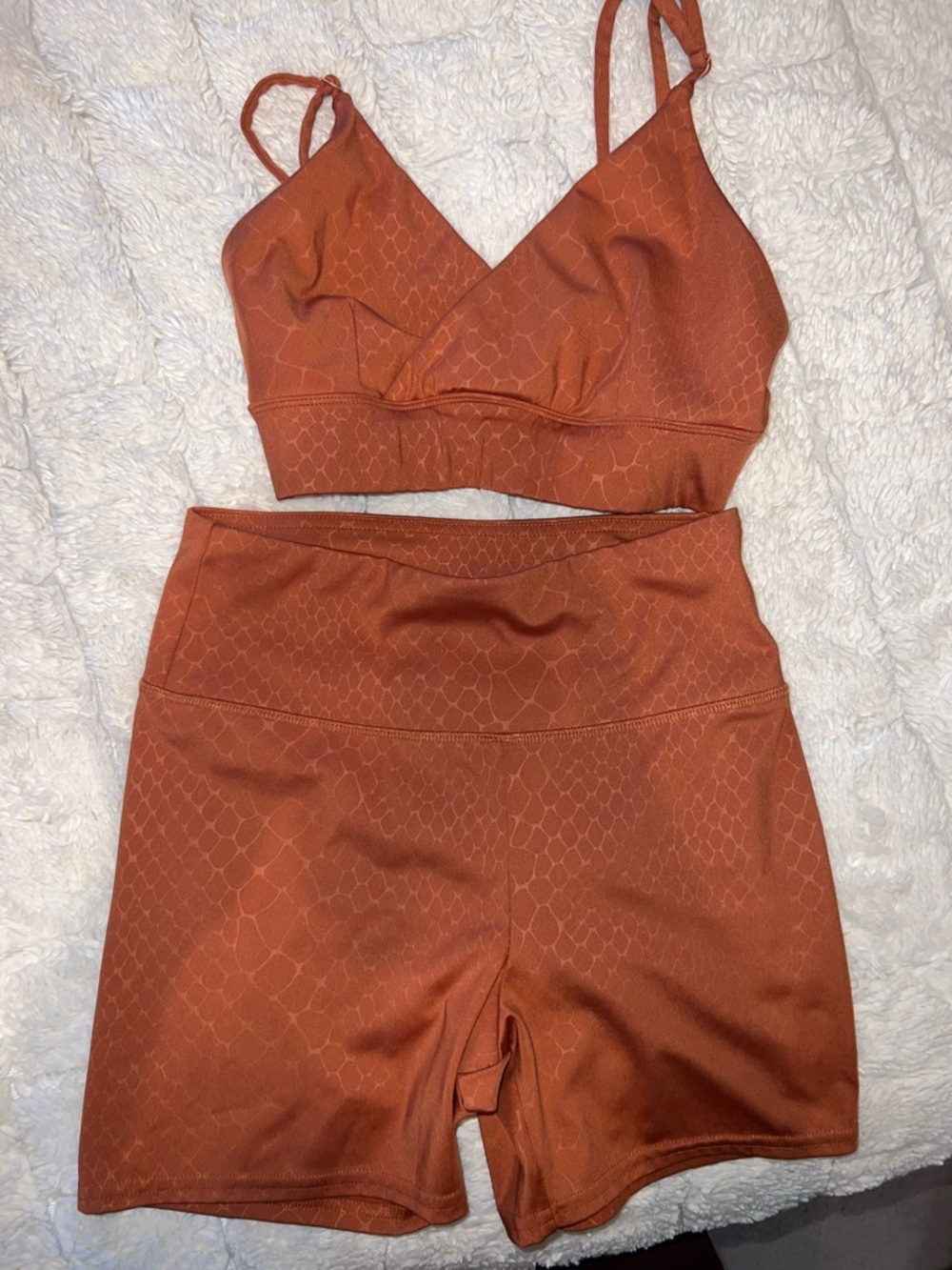 Forever 21 Rust Orange Bike Shorts